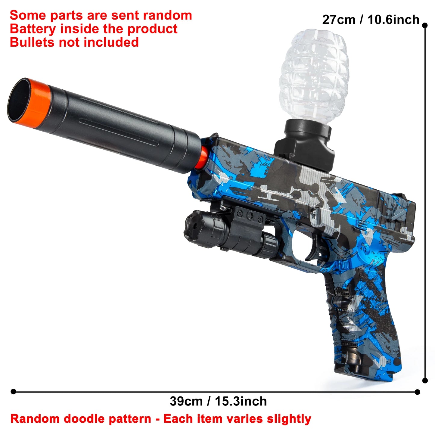 2025 New Electric Blaster Gun Toy, High Precision Shooting, Party Game - Halloween Thanksgiving Christmas Gift(No Bullets)